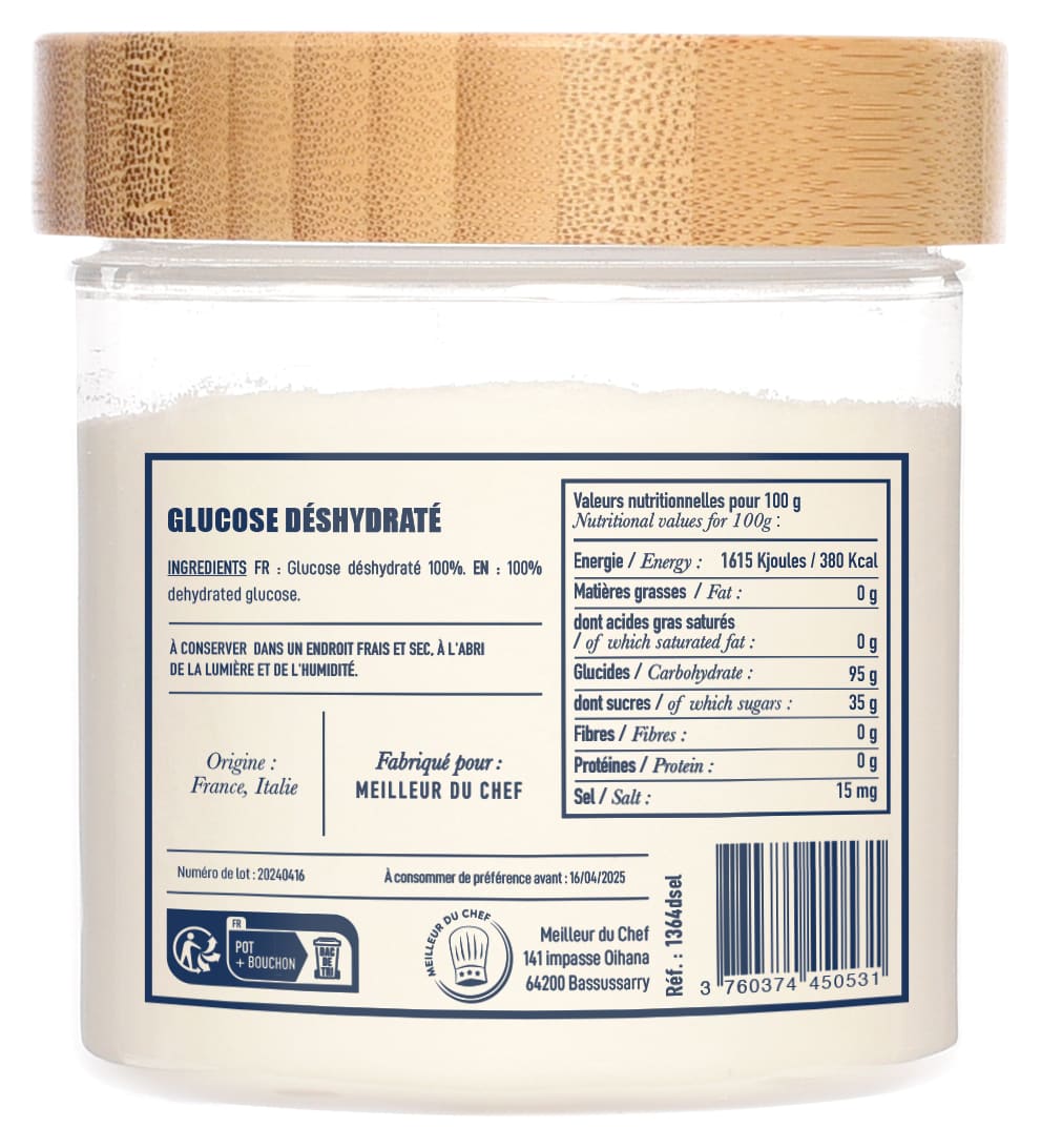 Dehydrated Glucose Syrup 150g Sélection Chef Philippe Louis