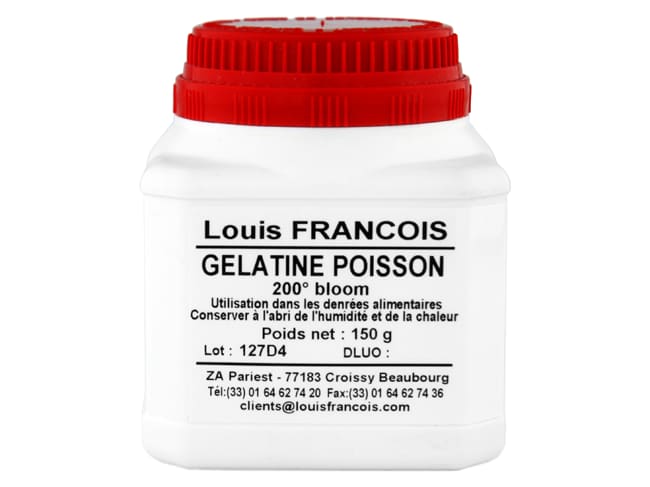 Fish Gelatin Powder 200 Bloom 150g - Louis François