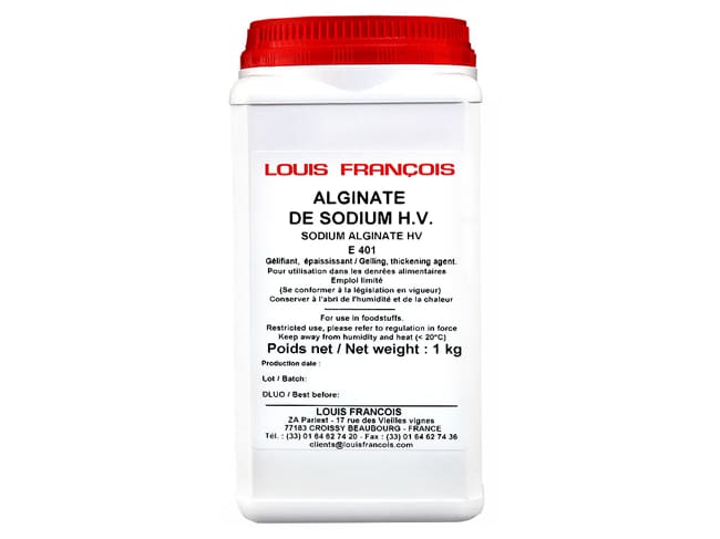 Alginato di sodio - 1 kg - Louis François