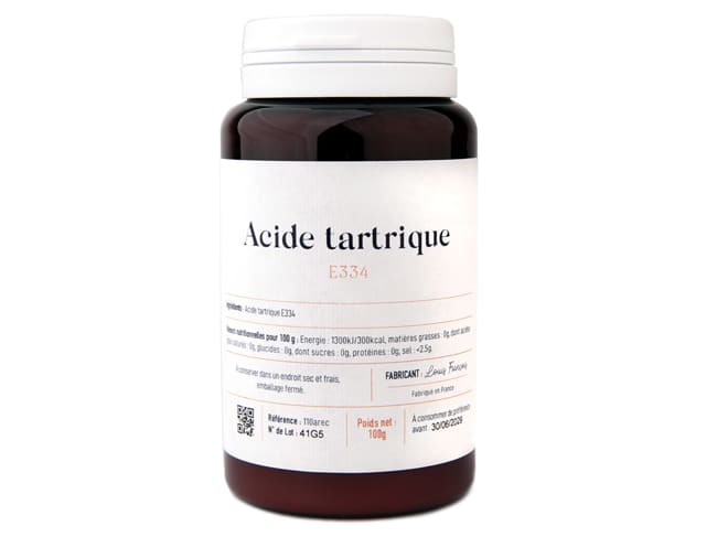 E334 Tartaric Acid - 100g - Louis François