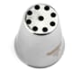 Bird Nest Piping Nozzle - Stainless Steel - thick perforations - Mallard Ferrière