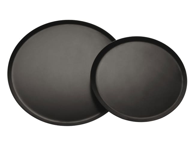 Black Steel Round Baking Sheet - Ø 28cm - Mallard Ferrière
