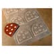 Plastic Mould for Decorated Yule Log Tips - 6 Small Star Shapes