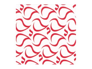 Chocolate Transfer Sheet - Red Waves (x 10)