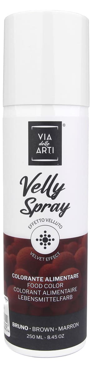 COLORANTE SPRAY VELLY ARANCIO 250 ml - Burro di cacao spray effetto