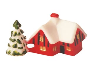 Red Christmas Chalet & Tree Decorations (x 72)