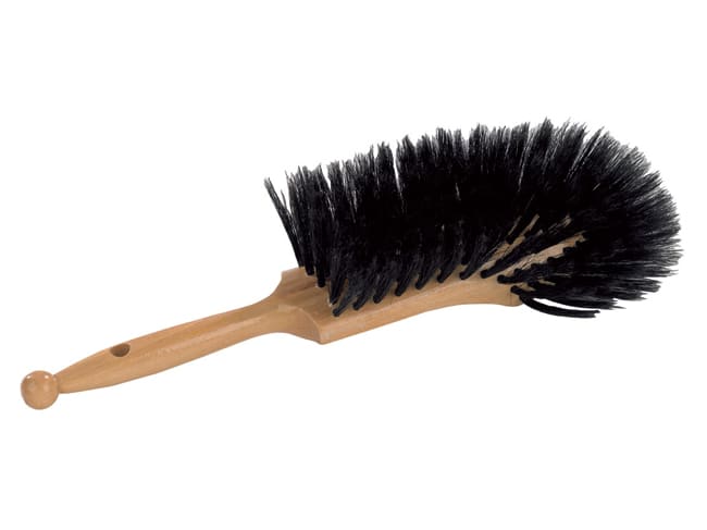 Flour Brush with Black Bristles