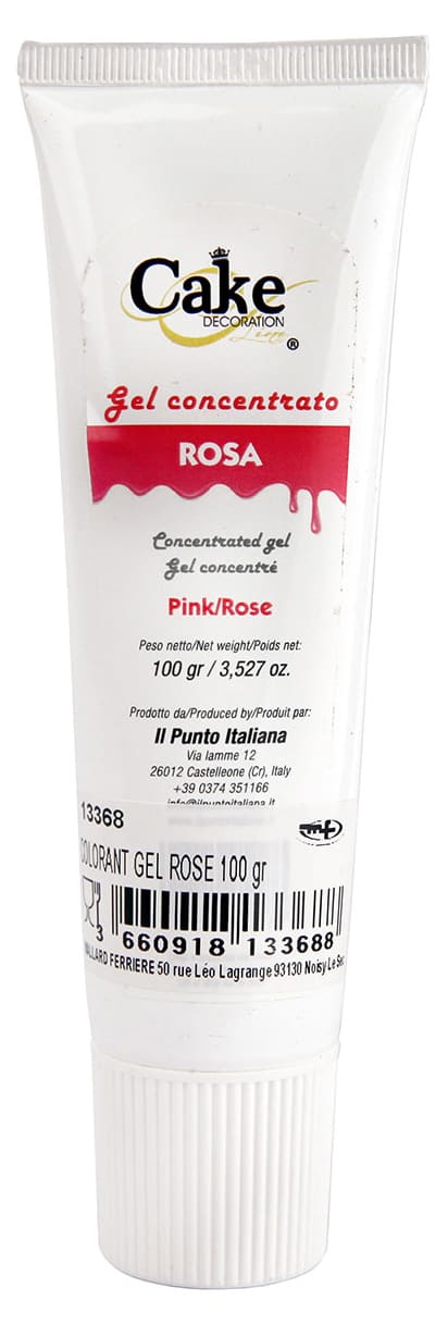 Colorante alimentare in gel - liposolubile - Rosa 100 g - Cake Décoration