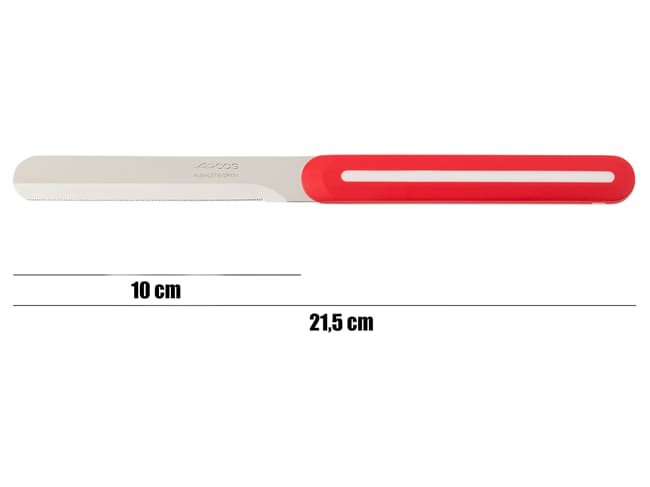 Micro-Serrated Knife with Rounded Tip - 10cm - Red - Arcos