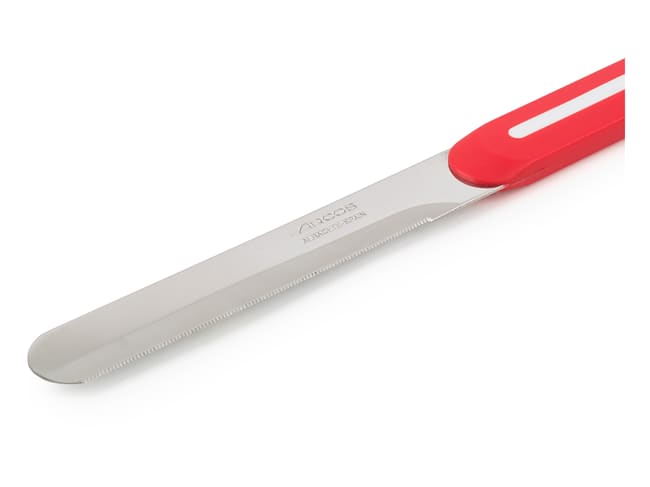 Micro-Serrated Knife with Rounded Tip - 10cm - Red - Arcos
