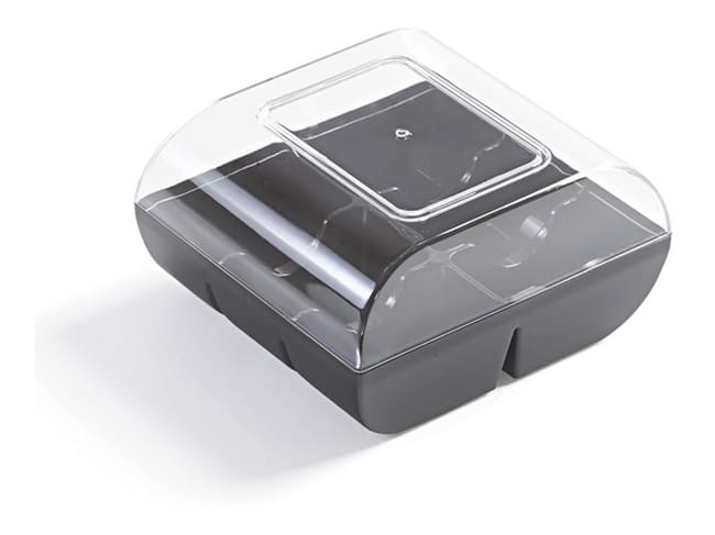 Macado Macaron Box - 6 macarons - Black - Silikomart