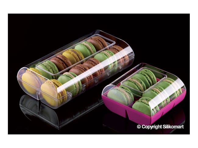 Macado Macaron Box - 12 macarons - White - Silikomart