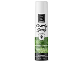 Metallic effect spray food coloring