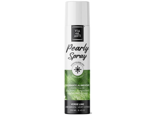Metallic effect spray food coloring - 250ml - Lime green - Velly Spray