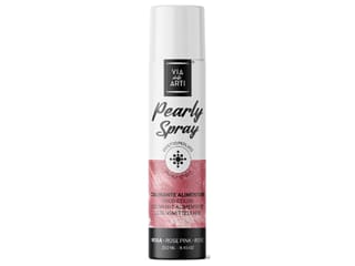 Metallic effect spray food coloring