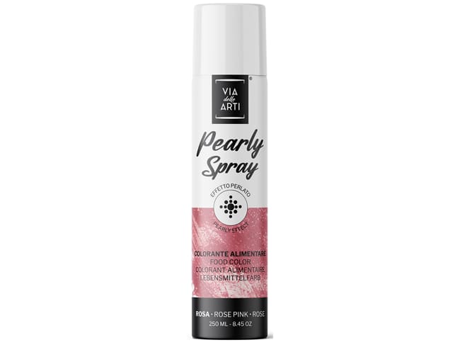 Metallic effect spray food coloring - 250ml - Pink - Velly Spray