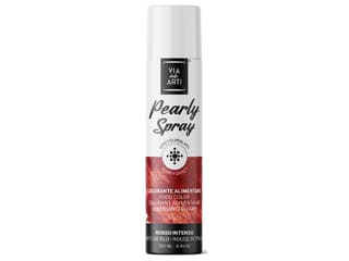 Metallic effect spray food coloring