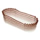 Oval Cases for Eclairs (x 1000) - Greaseproof paper - Stripes