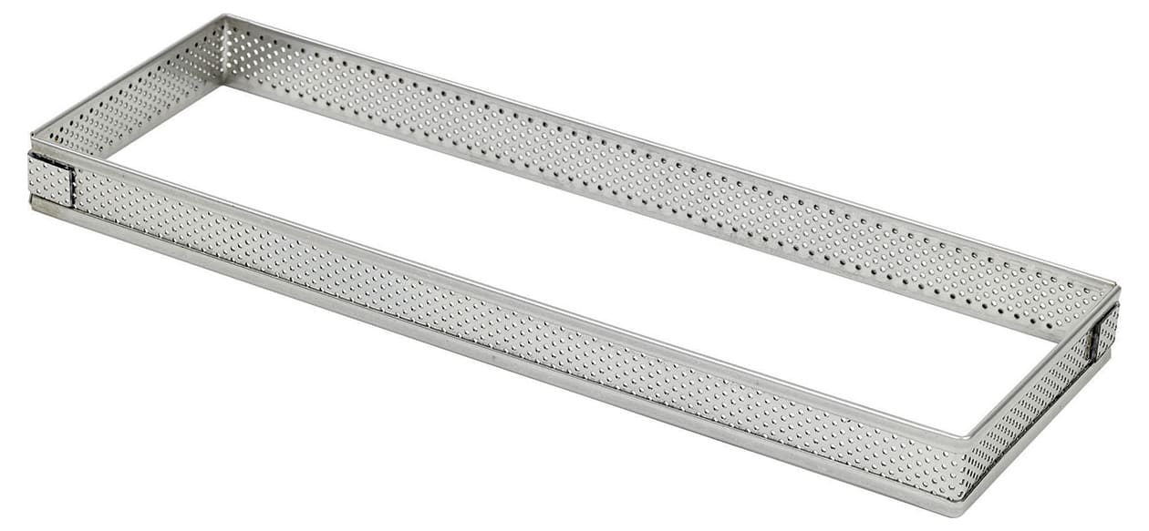 Perforated Stainless Steel Rectangle Ring - ht 2cm - 24 x 8cm - Mallard ...