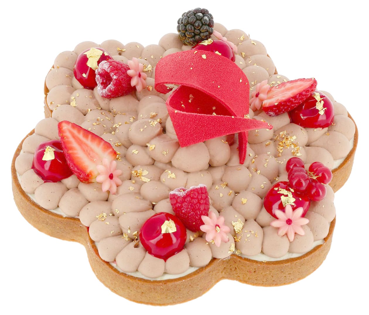 Stainless steel perforated flower tart ring Ø 20cm - Meilleur du Chef