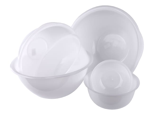 Sturdy Plastic Mixing Bowls - Set of 6 - Mallard Ferrière