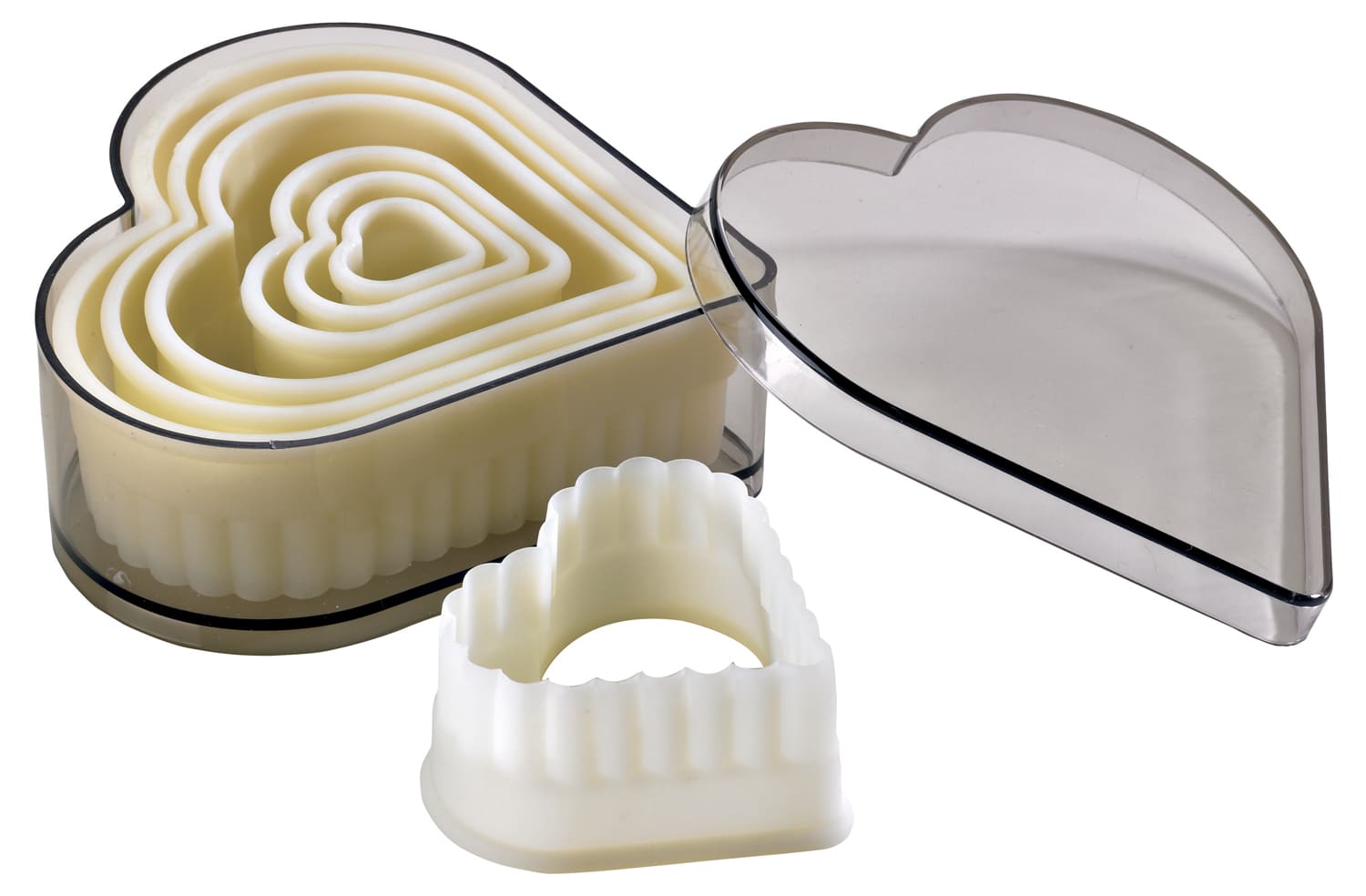 Heart Fluted Pastry Cutters Set of 7 Mallard Ferrière Meilleur du