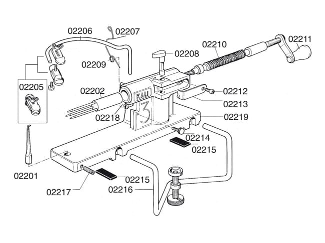 Professional "Kali" Apple Peeler - Mallard Ferrière