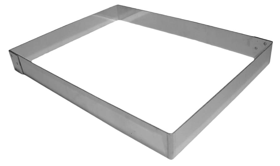 Stainless Steel Rectangular Cake Frame 40 x 30 x ht 3cm Mallard Ferrière Meilleur du Chef Stainless Steel Rectangular Cake Frame 40 x 30 x ht 3cm Mallard Ferrière Meilleur du Chef