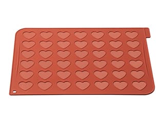 Slicone Baking Sheet for 42 Heart-Shaped Macarons