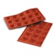 Flexible Silicone Mould - 15 Pyramids 3,6 x 3,6cm - 30 x 17,5cm - Silikomart