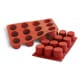 SiliconFlex Silicone Mould - 12 cylinders Ø 5cm - 30 x 17,5cm - Silikomart