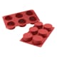 SiliconFlex Silicone Mould - 6 cylinders Ø 7cm - 30 x 17,5cm - Silikomart