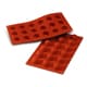 SiliconFlex Silicone Mould - 18 diamonds Ø 3,5cm - 30 x 17,5cm - Silikomart