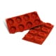 SiliconFlex Silicone Mould - 8 oval savarins 7,7 x 6cm - 30 x 17,5cm - Silikomart