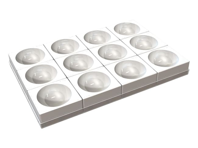 de Buyer Moul Flex Pro Silicone Tray, 60 Mini Tartlets