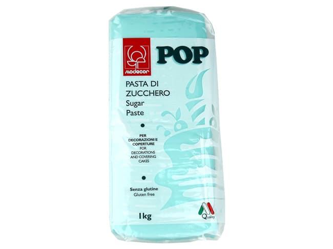 Sky Blue Sugar Paste - Bag of 1kg - Modécor