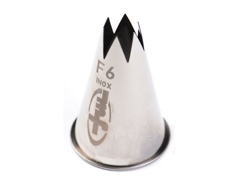 Stainless Steel Fluted Nozzle F6 (Ø 17mm) Mallard Ferrière