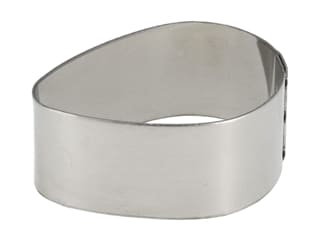 Stainless Steel Pastry Cutter - For almond-shaped ring - 7.8 x 5.2cm - Mallard Ferrière