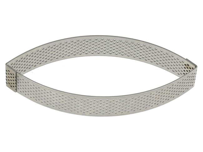 Perforated Stainless Steel Calisson Ring - 12 x 5cm - Mallard Ferrière