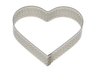 Heart-Shaped Stainless Steel Perforated Ring