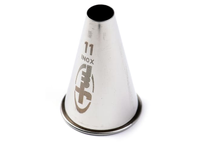 Stainless steel plain piping nozzle - Diameter 1.1cm - Mallard Ferrière