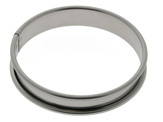 Stainless Steel Tart Ring - H 2cm - Ø 12cm - Mallard Ferrière