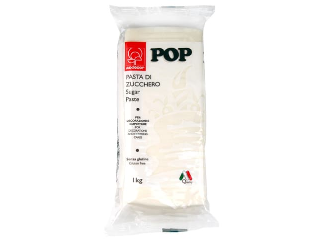 White Sugar Paste - Bag of 1kg - Modécor