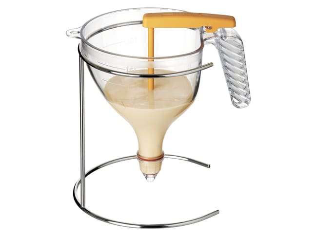 1,5 L automatic funnel and stainless steel stand - Matfer