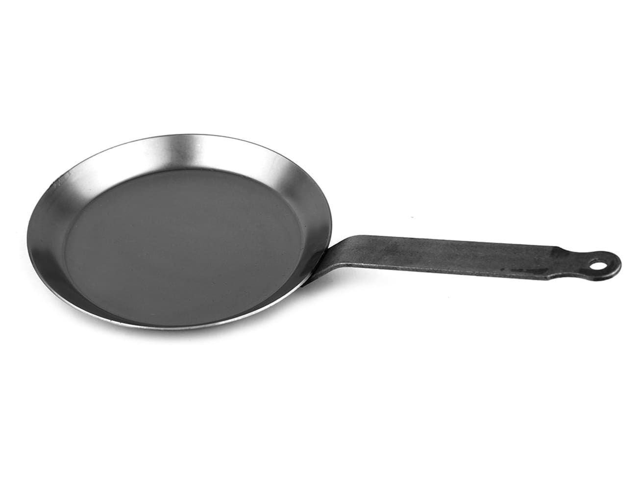 Bourgeat Black Steel Round Crepe Pan With Iron Handle (Matfer Bourgeat)