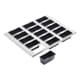 Tray + 15 Cake Moulds 9 x 4cm - Exoglass® - Matfer