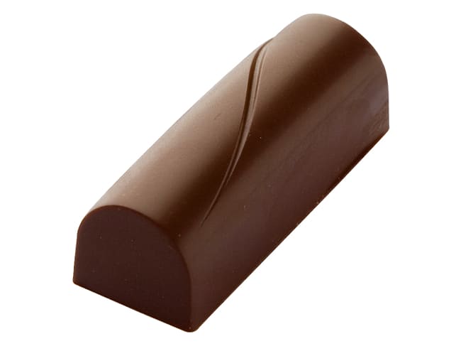 Chocolate polyester Mould - Grooved Bars (24 cavities) - 27,5 x 17,5cm