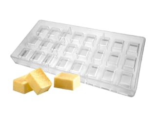 Chocolate polyester Mould - Rectangles (24 cavities)