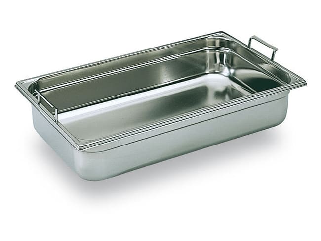 Gastronorm container with drop handles - GN 1/1 - Ht 10cm - Matfer