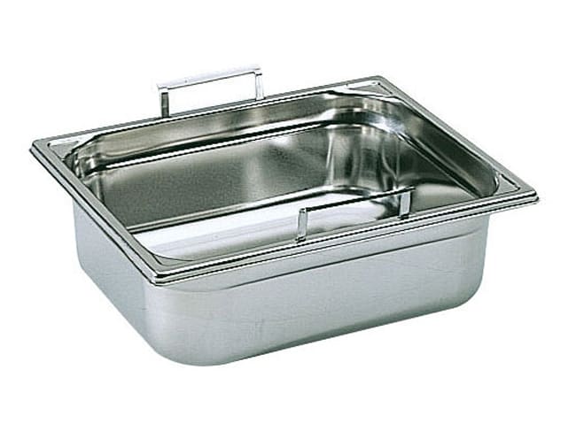 Gastronorm container with drop handles - GN 1/2 - Ht 10cm - Matfer